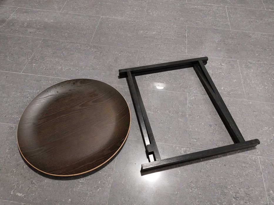 Mesa de centro dobravel de madeira