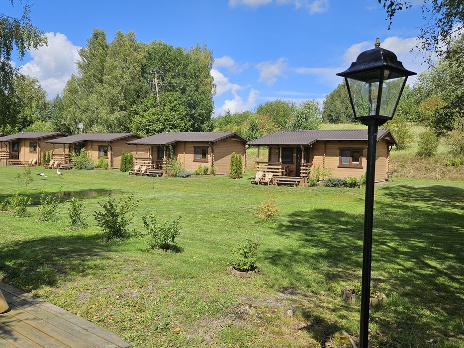 Domki letniskowe Przy Leśniczówce - Sauna - Jacuzzi - Domki nad jeziorem- Bory Tucholskie- Kaszuby, rodzinny wypoczynek, plac zabaw, stawy