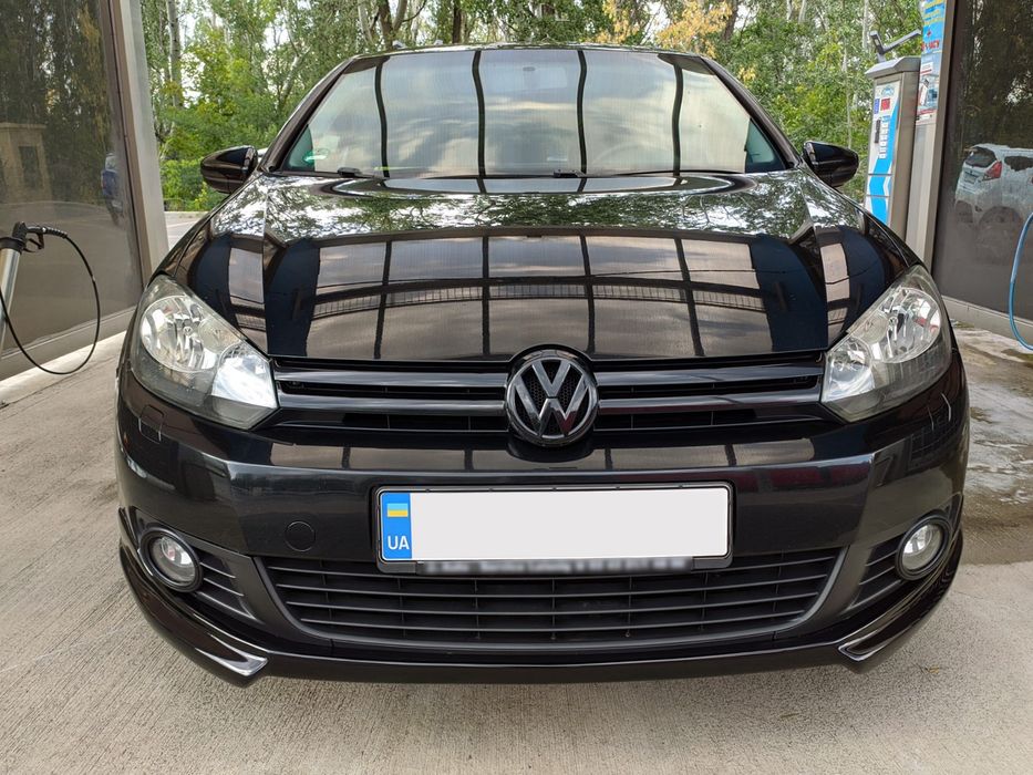 Volkswagen Golf 6 2008-2014 рр. Передня Lip накладка DPT V-2 (під фарбування)