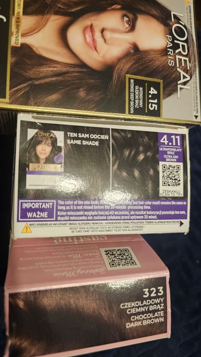 3x farba Loreal brązowe Nowe
