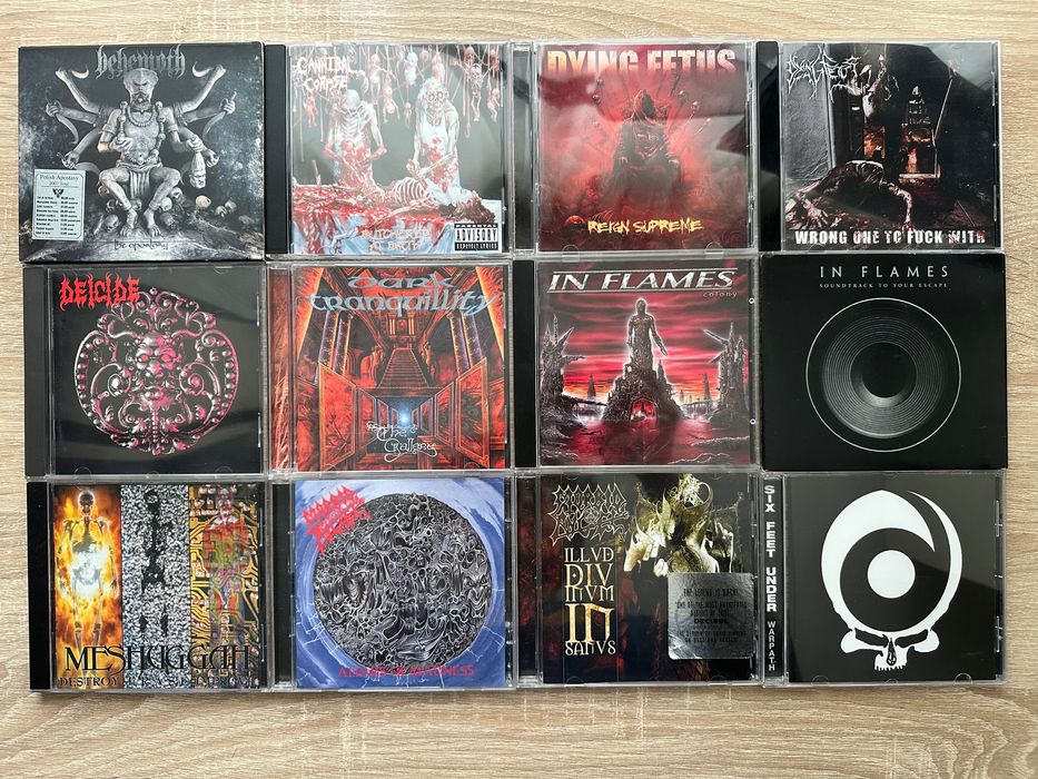 Продам фірмові CD Cannibal Corpse, In Flames, Morbid Angel, Six Feet Under