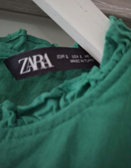 Bluzka zielona ZARA L
