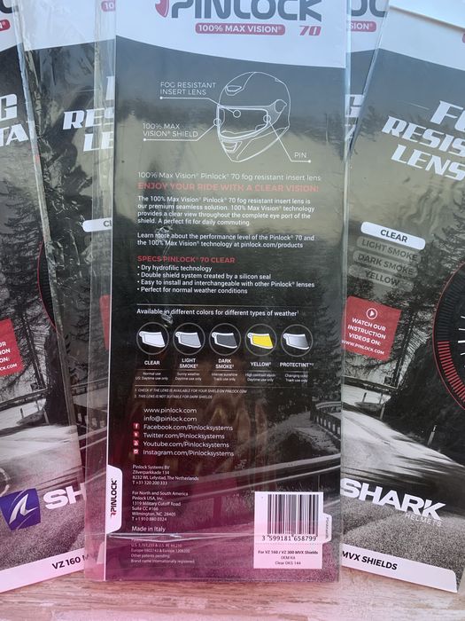 Пинлок Pinlock Shark Skwal Spartan Carbon dks144 антифог визор