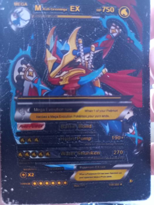 Karta pokemon Ash Greniinja czarna