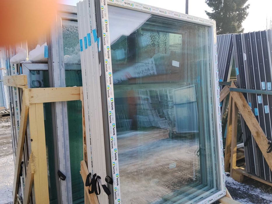 Okno pcv fix 150/200 antracyt