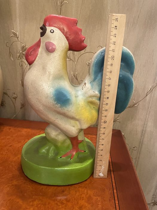 Статуетка. Сувенір. "Півень". "Півник". Пап'є-маше. СРСР 60-х.