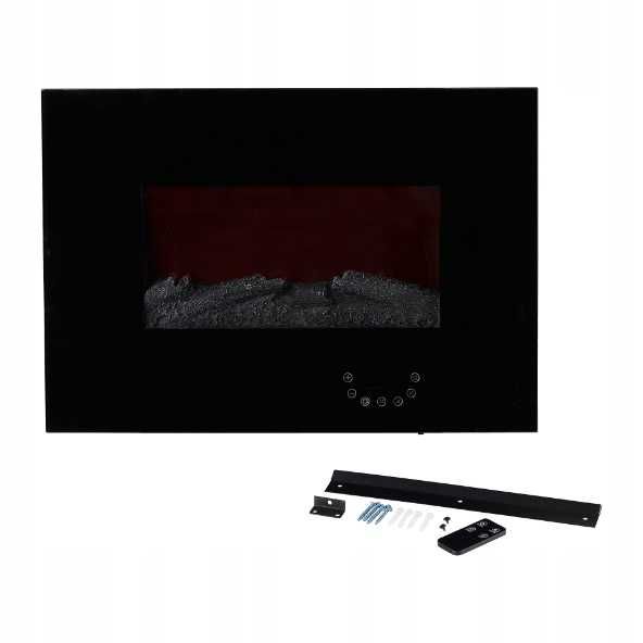 Elektryczny kominek ścienny QUIGG 1800W LED pilot