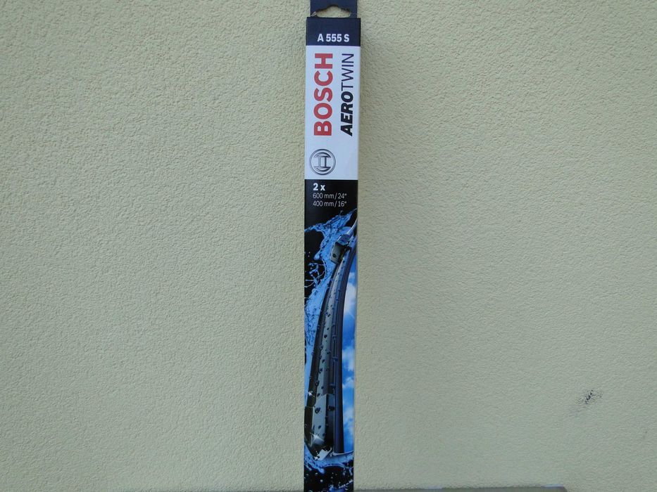 Bosch AeroTwin A555S, Zestaw wycieraczek 600/400mm, Nowe