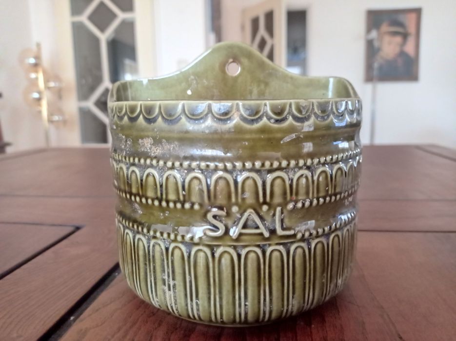 Saleiro antigo - verde