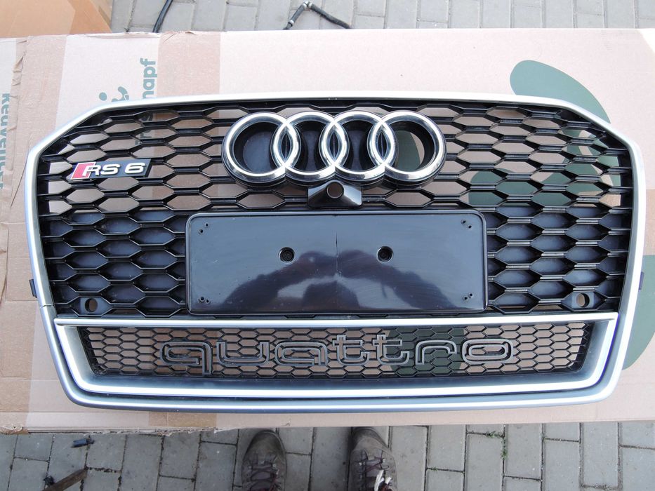 Audi rs6 4g grill atrapa LIFT  16r  quattro oryginal demontaz