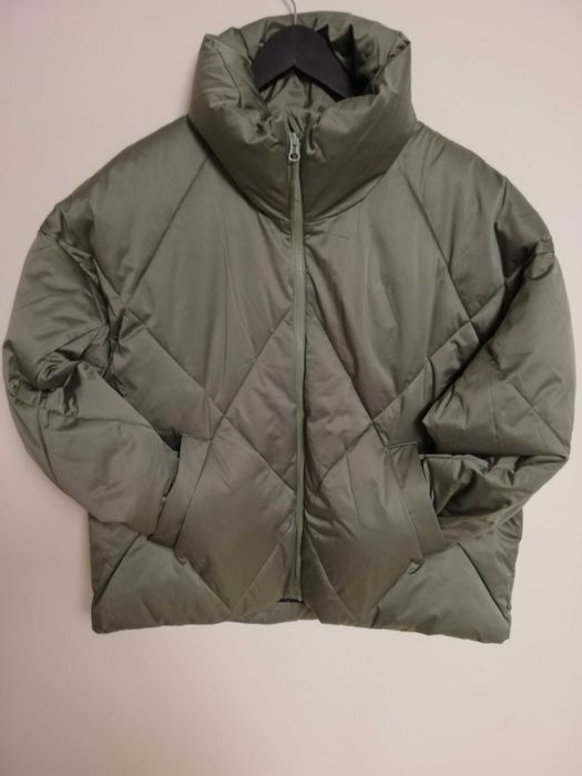 kurtka puchowa 4F M L 38 40 4FAW23TDJAF232 4F oversize oliwkowa