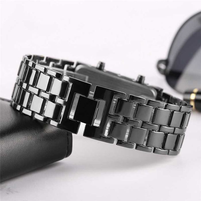 Pulseira Relógio unisexo Criativo LED