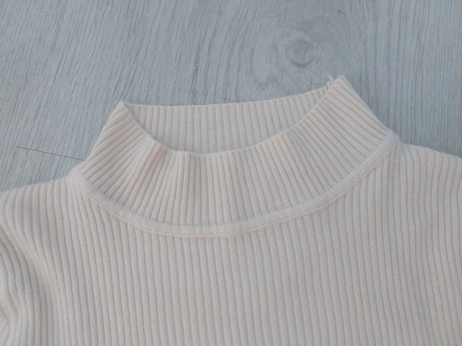 UNI sweter golf półgolf damski prążek dzianina casual basic nowy