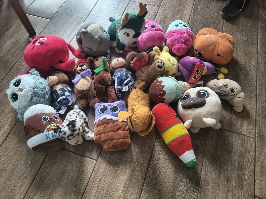 Zestaw misiów pluszaków maskotek 22 sztuki