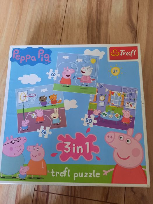 Puzzle 3w1 świnka Peppa