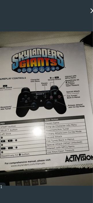 Manual jogo Ps3 Skylanders Giants