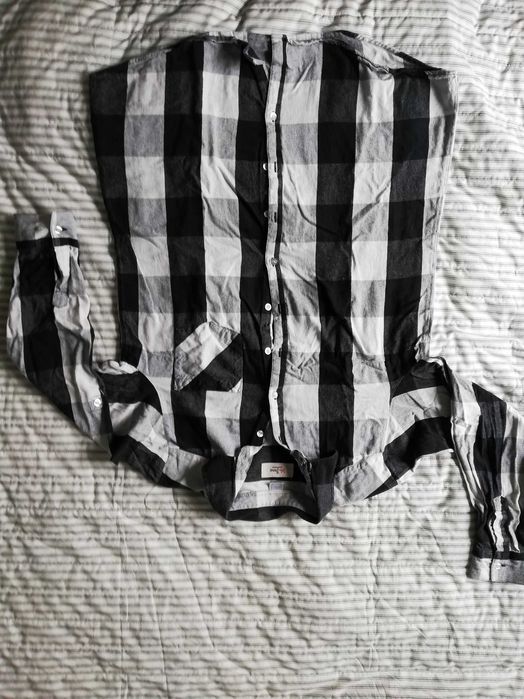 koszula w kratę M/L
