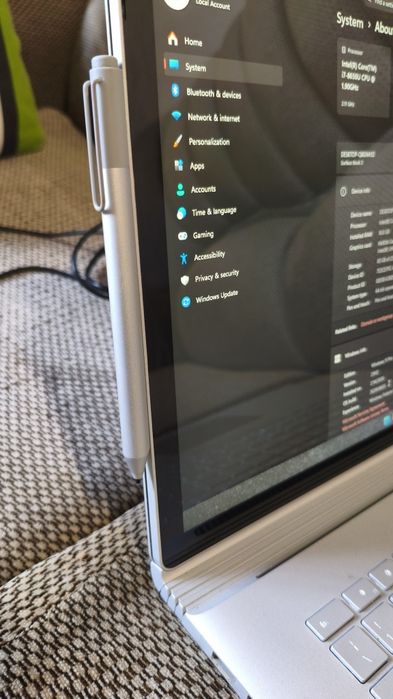Portátil Touch Microsoft Surface Book 2