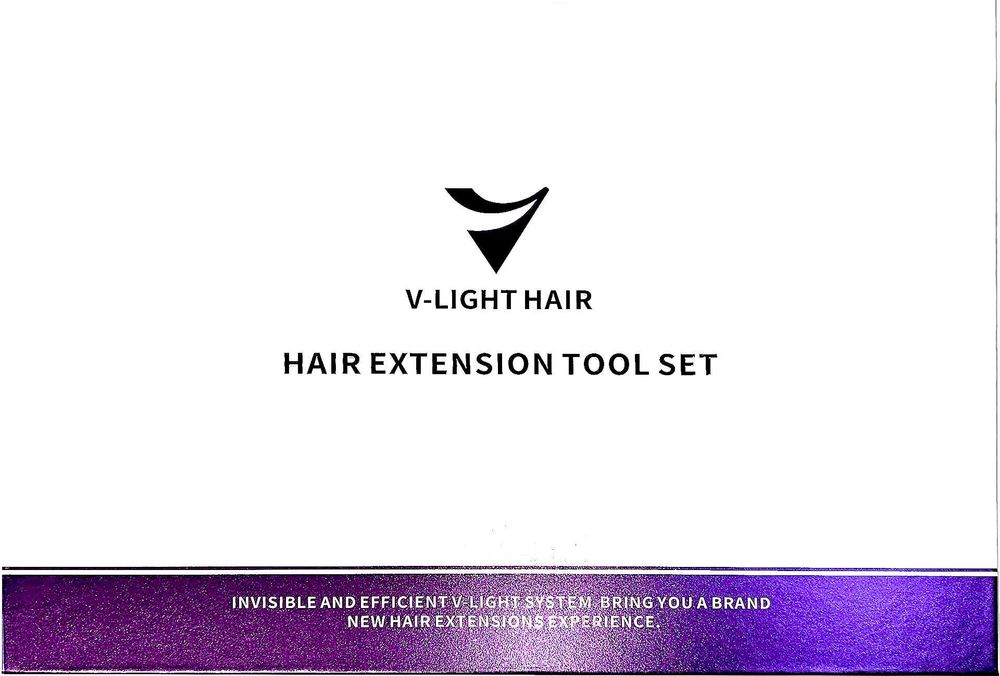 Oryg V-Light Hair Extensions Niewidoczne Przedłużanie Włosów UV Zestaw