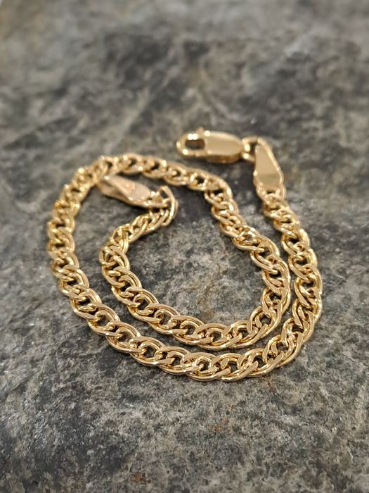 Złota bransoletka Splot Monalisa Pr.585 Nowa 19 cm