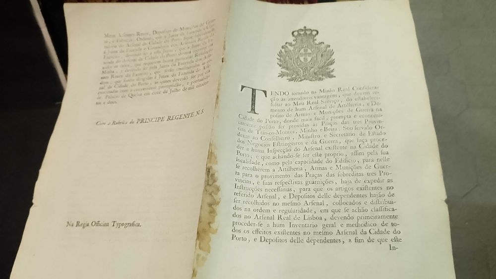 Inspeção do Arsenal na Cidade do Porto 1802
