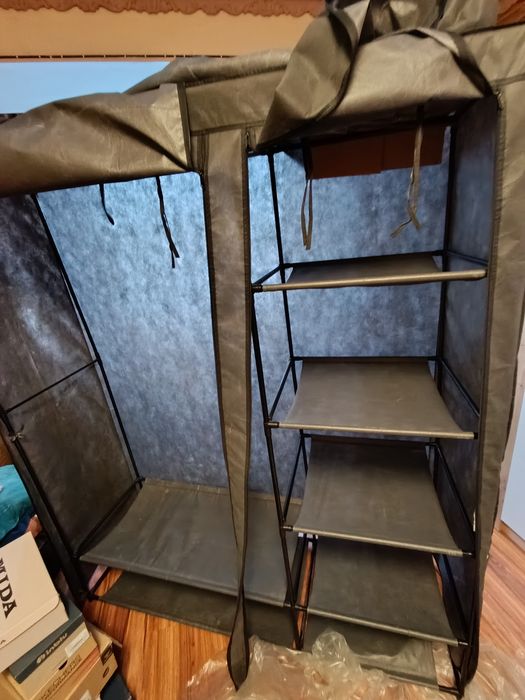 Шкаф для хранения вещей тканевой каркасный