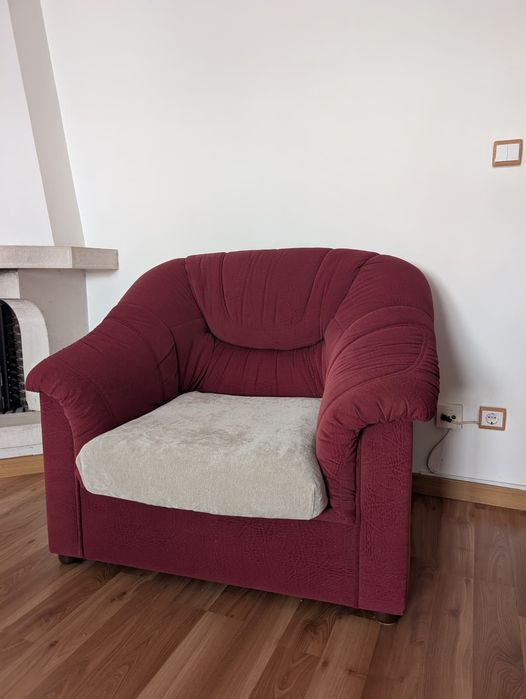 Cadeirão de Sala / Poltrona Bordeaux