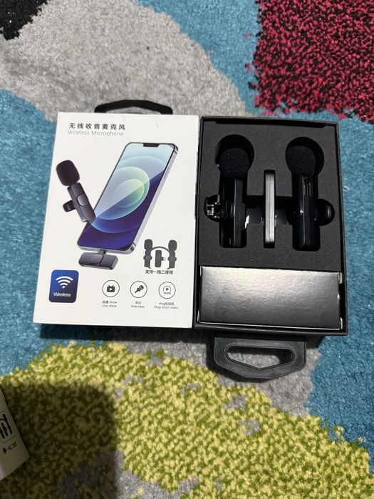 Бездротовий петличний мікрофон для iPhone з Lightning