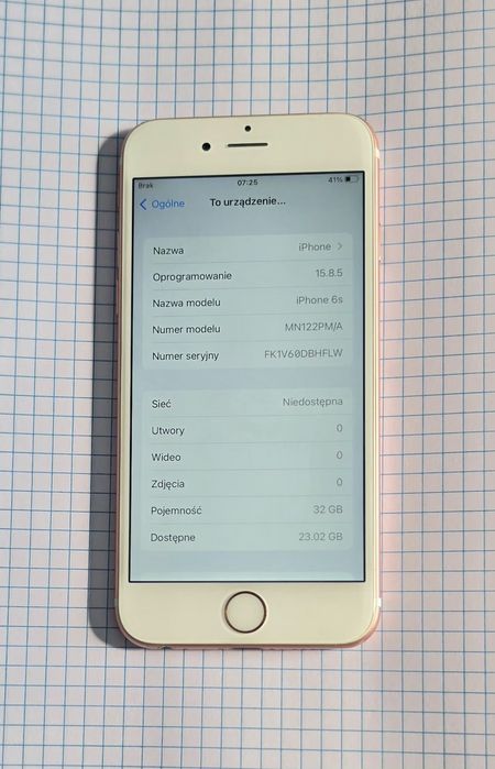 Telefon Apple iPhone 6S idealny