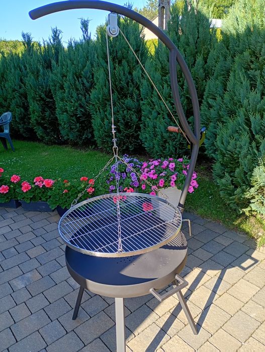 Grill ogrodowy węglowy nowoczesny loft