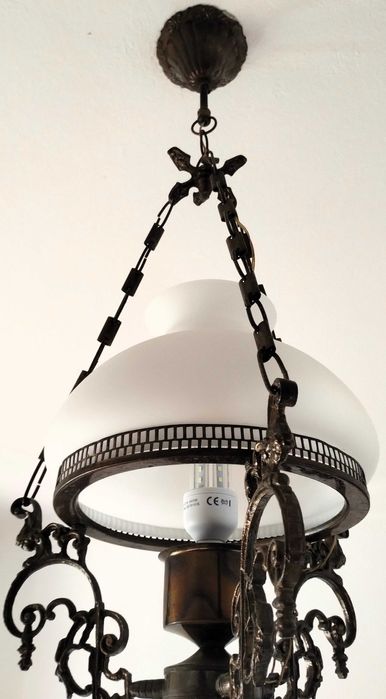 Candeeiro Vintage - Metal e Vidro