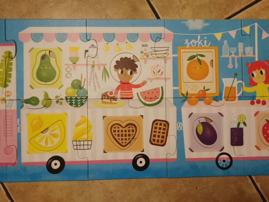 Puzzle lody czuczu dla dzieci 2+