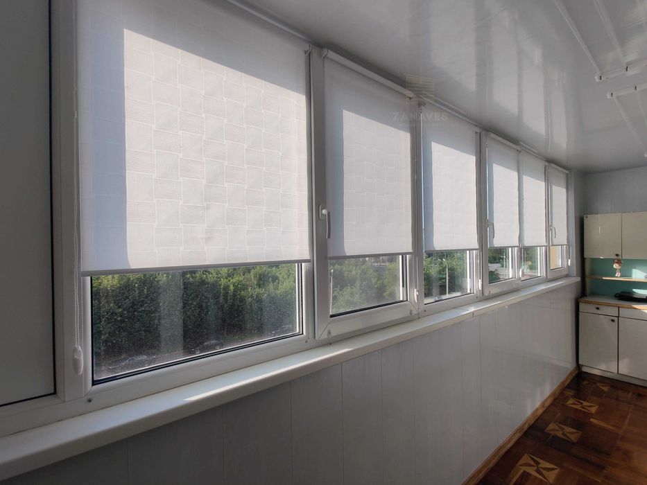 Рулонные шторы, тканевые ролеты, ролети день ніч, римские блекаут