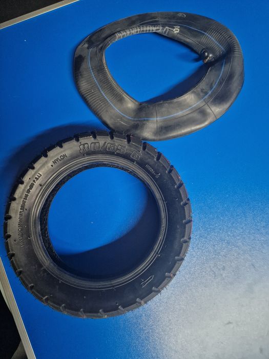conjunto de pneu e câmara de ar de 10 polegadas (modelo 80/65-6