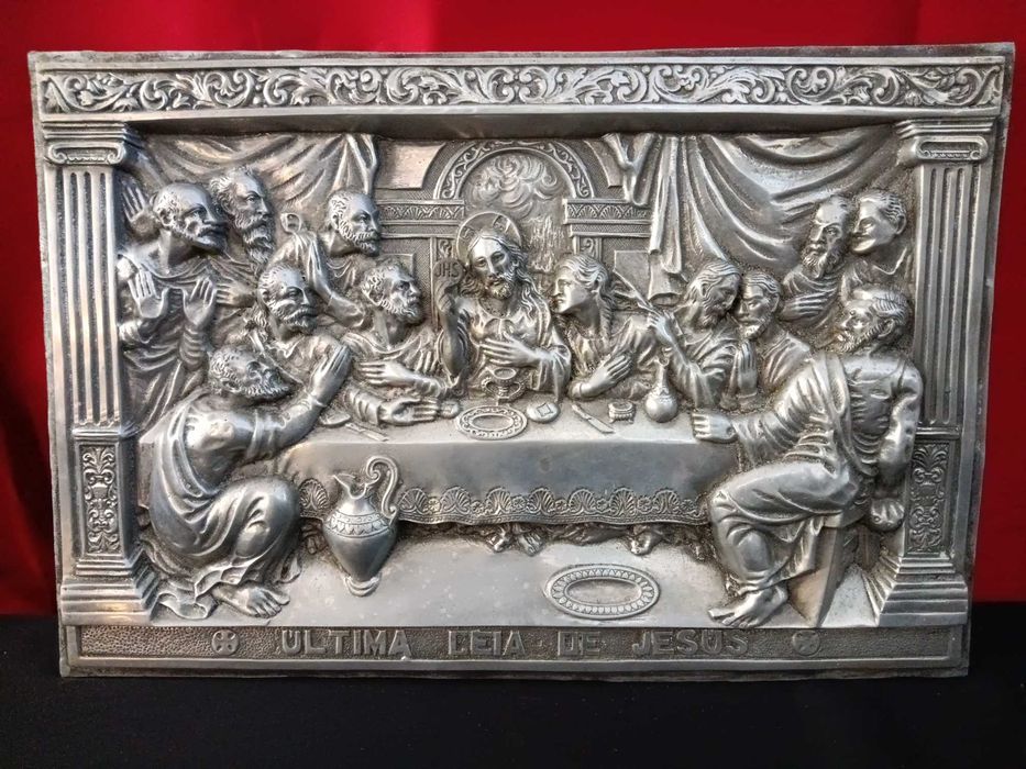 quadro em estanho sem moldura