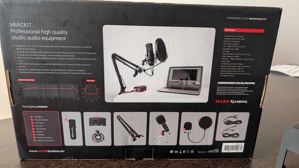 [NOVO] Microfone MarsGaming KIT 7 em 1