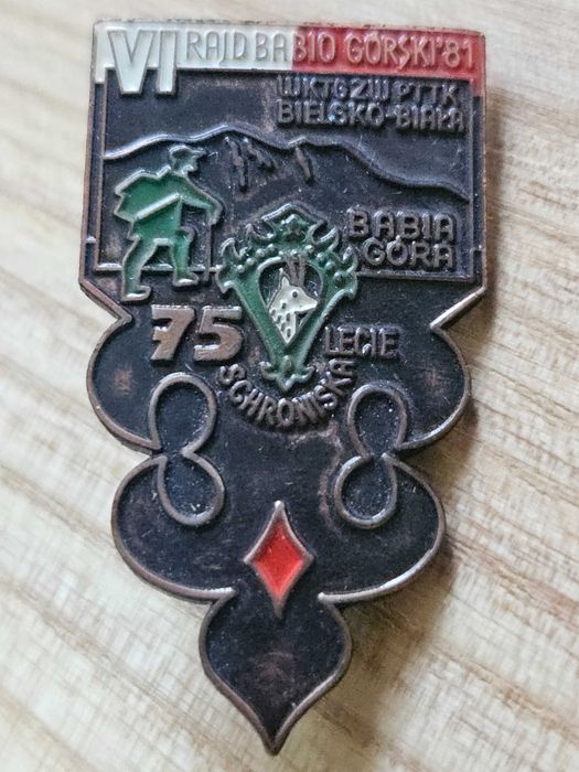 Odznaka PTTK VI Rajd Babio Górski 1981 75-lecie schroniska, Bielsko-Biała