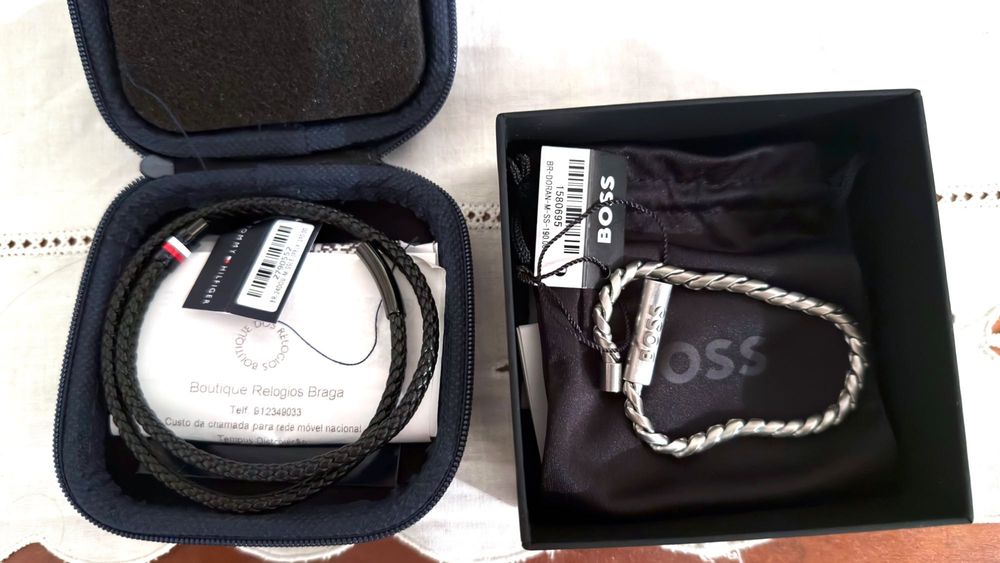 PULSEIRAS BOSS + TOMMY HILFIGER Homem NOVAS C/ Facturas e Caixas Originais