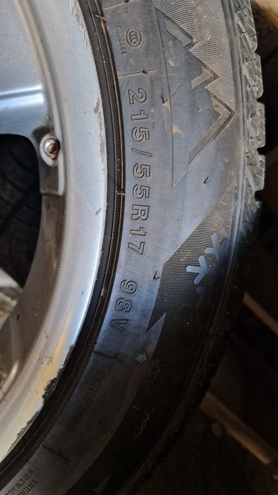 Felgi 17 5x112 opony zimowe 215/55/17