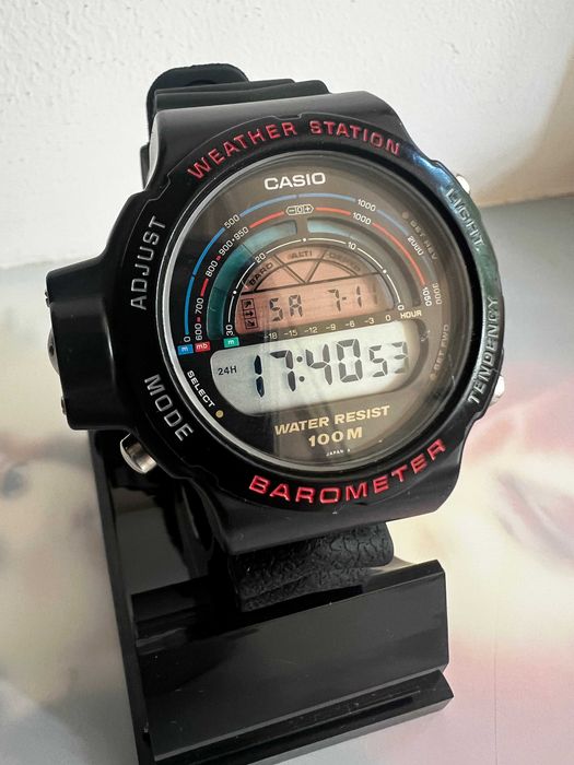 Rare Vintage Casio Weather Station Barometer BM-500W Men’s Sports Watch JDM Касио винтаж