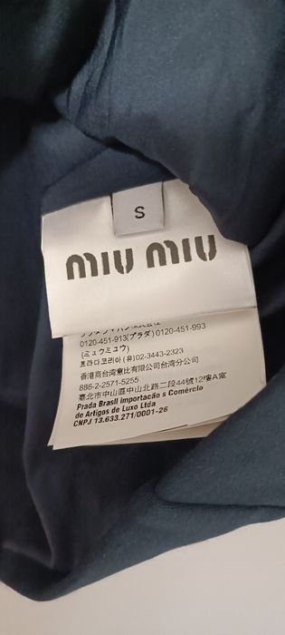 Юбка miu miu темно-синього кольору ,розмір  S