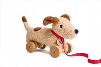 Piesek na kółkach do ciągnięcia - Dudley, ThreadBear Design. Pozostałe (ThreadBear Design). Nowy Produkt