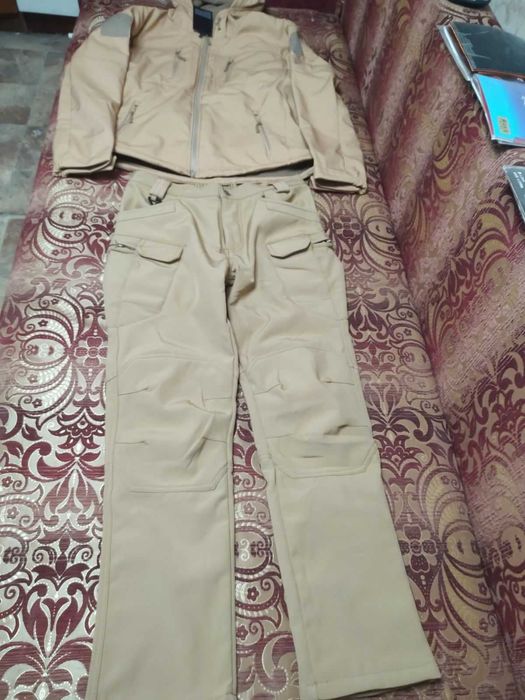 Тактическая форма флис Хаки Песок XL. на рост 175-180. Вес 77 - 84кг