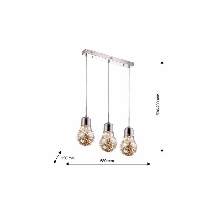 Designerska lampa wisząca Bulb LED 15W – nowa, 50% taniej