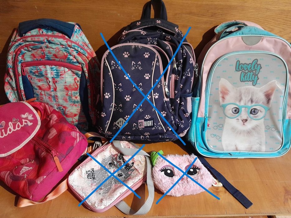 Plecak plecaki tornister dziecięcy używane zestaw