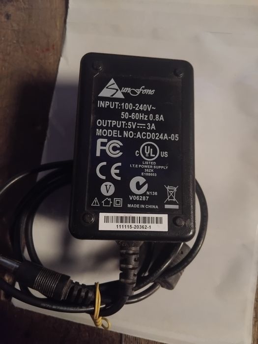Zasilacz ładowarka ACD024A-5 5V 3A
