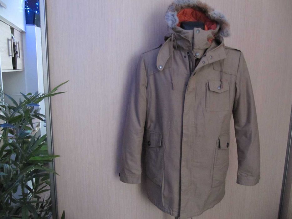 Drykorn parka męska 2 w 1 kurtka całoroczna rozmiar L, jak nowa