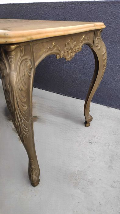 Mesa Latão e Mármore - Vintage