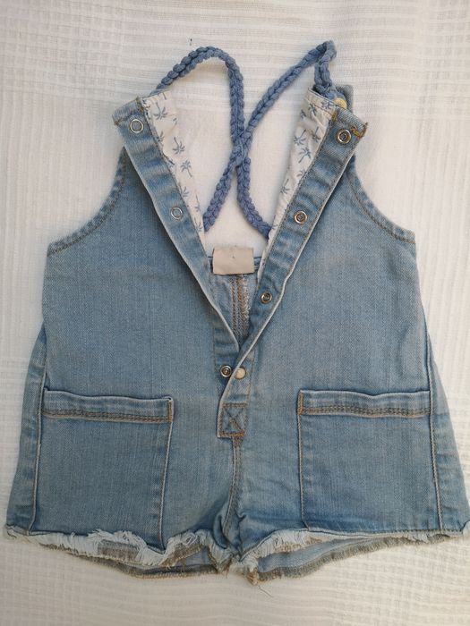 Zara r. 80 spodenki spodnie dżinsowe jeansy