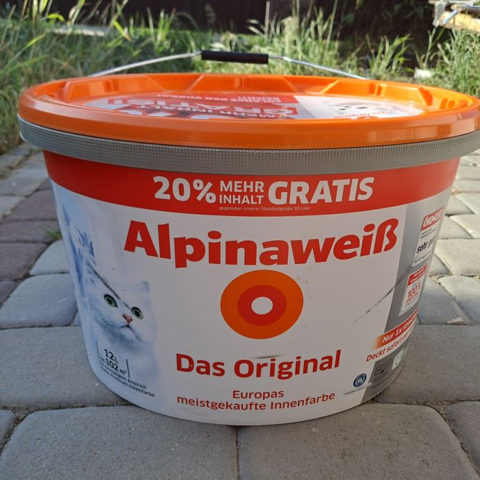 Alpinaweiß Німеччина  - фарба для стелі і стін Aльпіна Оriginal